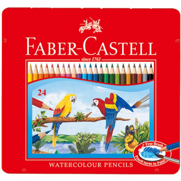 24色水彩色鉛筆 (鐵盒)